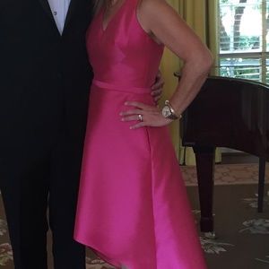 Theia High Low Dress